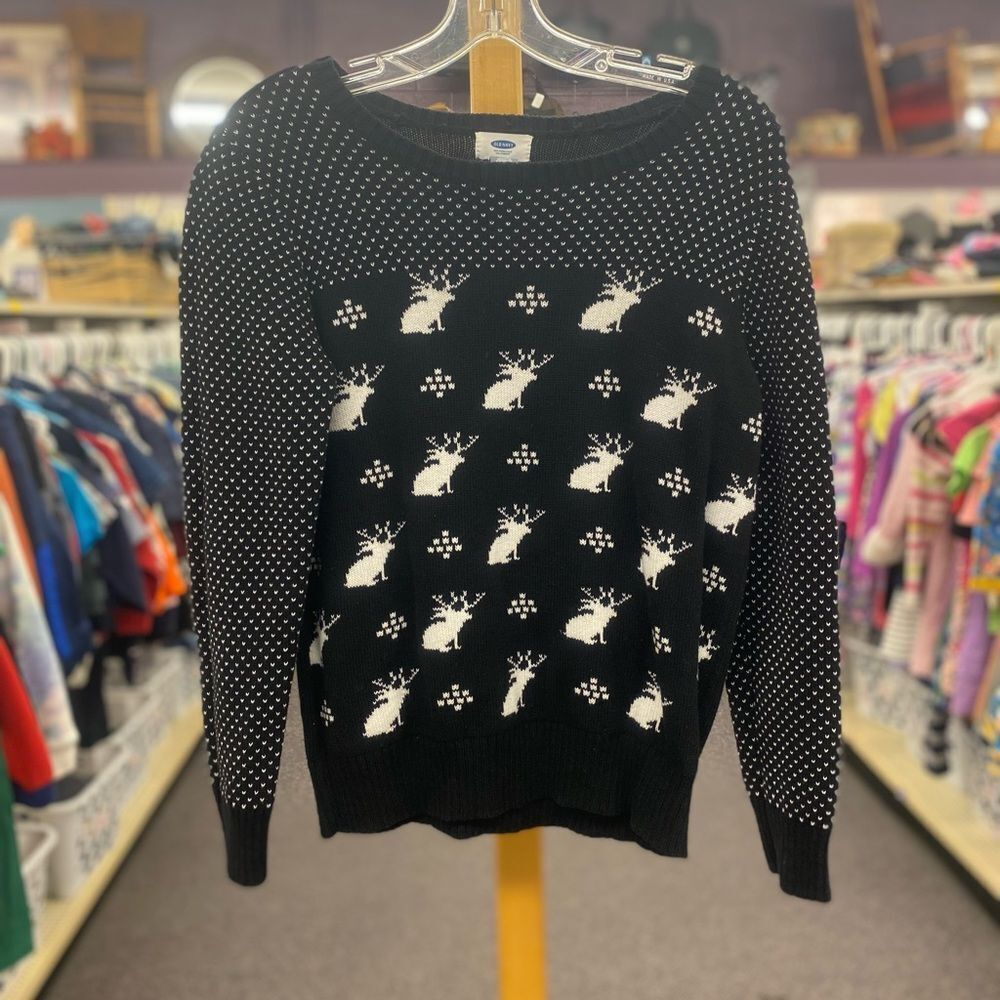 Xl Old Navy black white sweater - Picture 2 of 10